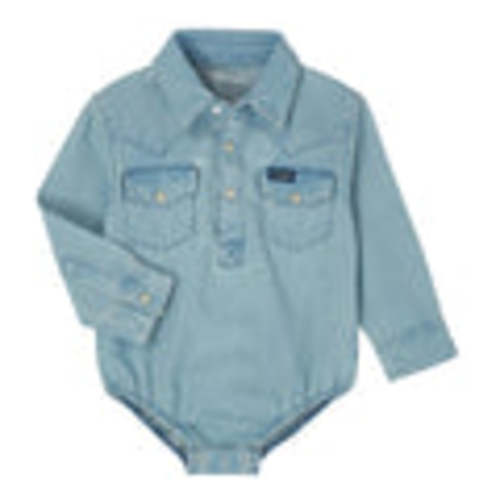 Wrangler® Baby Long Sleeve Bodysuit - Faded Blue (pq1371d) – Frost Ranch Wear