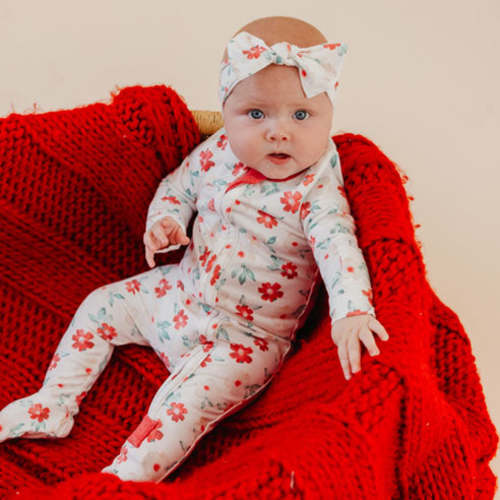 Zip-Up Footie Pajama - Noel