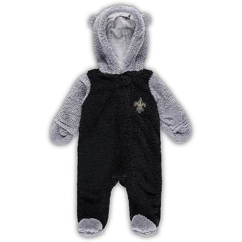 Outerstuff Newborn & Infant NFL Game Nap Teddy Fleece Bunting Full-Zip Sleeper