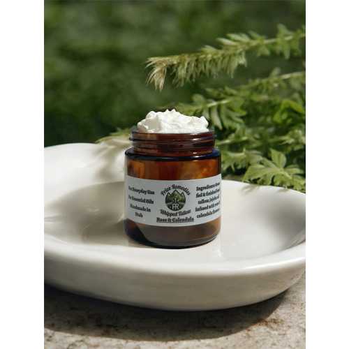 Rose Calendula Infused Whipped Tallow Moisturizer Tallow Body Butter Artificial Fragrance Free