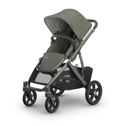 Vista V3 Stroller - Evelyn (Meadow Green | Graphite Frame | Chestnut Leather)