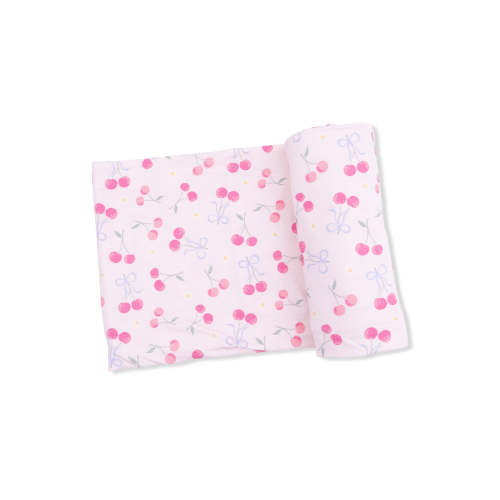 Stretch Swaddle, Sweet Bow Cherries