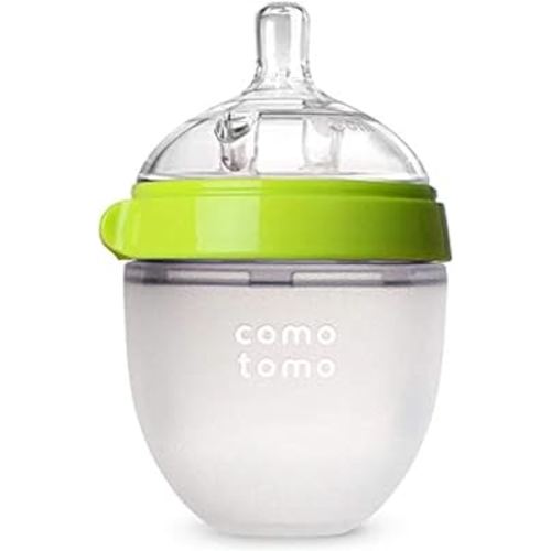 Comotomo Baby Bottle Single Pack, Green, 5oz
