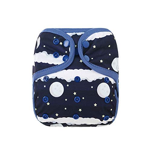 OsoCozy Newborn Reusable Cloth Diaper Covers - Adjustable Snap Fit & Double Leg Gussets for Baby Boys & Girls from 6-12 Pounds. Use with Prefold, Flat or Fitted Cloth Diapers or Snap-in Inserts