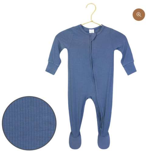 Harrison Ribbed Zipper Footies