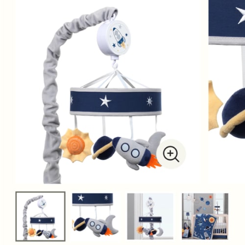 Milky Way Musical Baby Crib Mobile