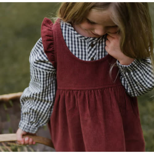 Gingham Long Sleeve One-Piece