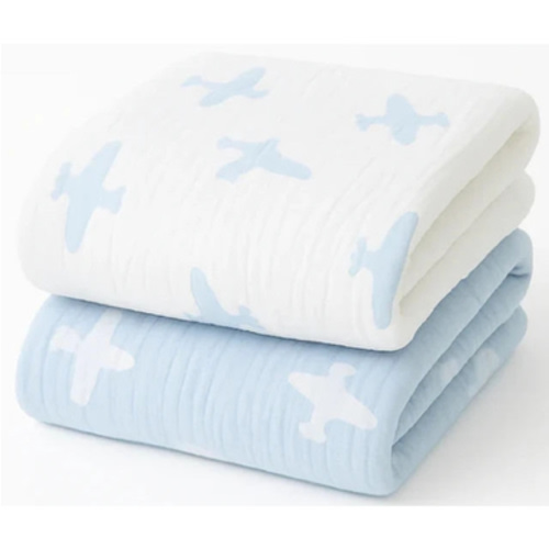 Airplane Baby Blanket - Blue