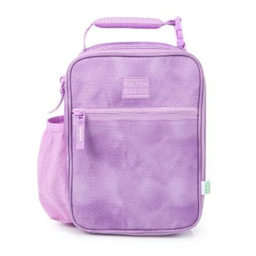 Fulton Bag Co. Upright Lunch Bag - Pastel Lilac Haze: BPA-Free Light Marble Polyester