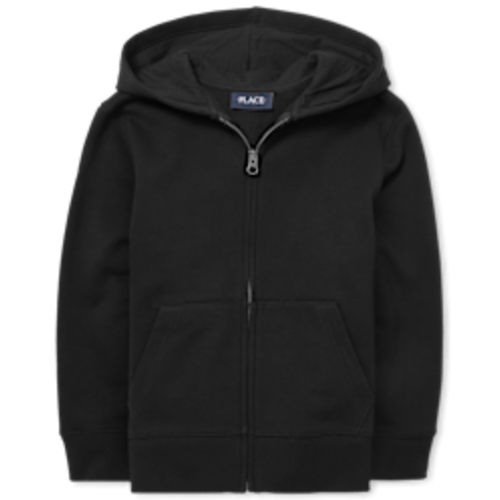 Boys Active Long Sleeve Zip Up Hoodie - BLACK | The Children's Place