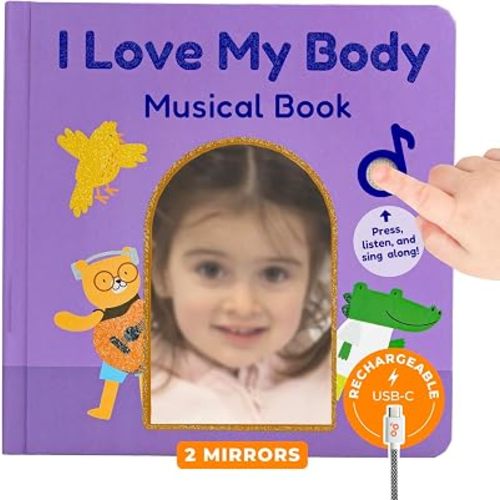 Cali’s Books Nursery Rhyme Sound Book for Toddlers – Interactive Musical Book (I Love My Body)