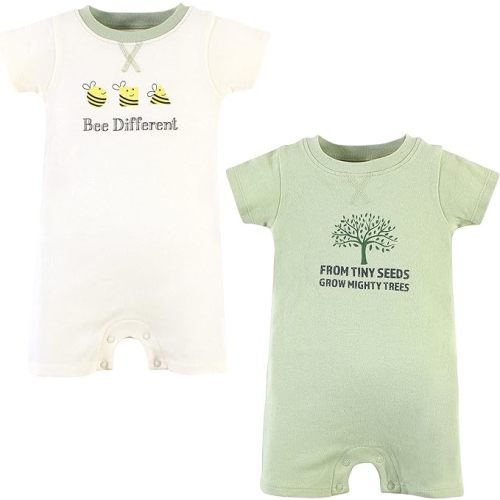 Touched by Nature Baby Unisex Baby Organic Cotton Rompers