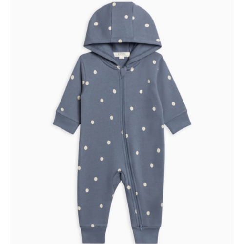 Greer Fleece Hooded Zipper Romper