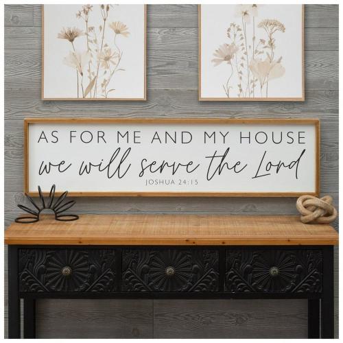 Joshua 24:15 Wood Wall Decor