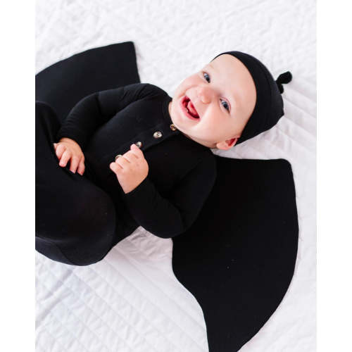 Bat Wings Knotted Gown + Beanie Set
