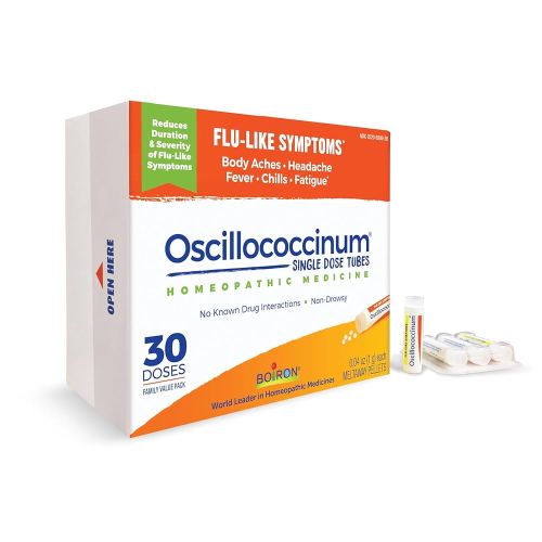 Boiron Oscillococcinum for Relief from Flu-Like Symptoms of Body Aches, Headache, Fever, Chills, and Fatigue - 30 Doses