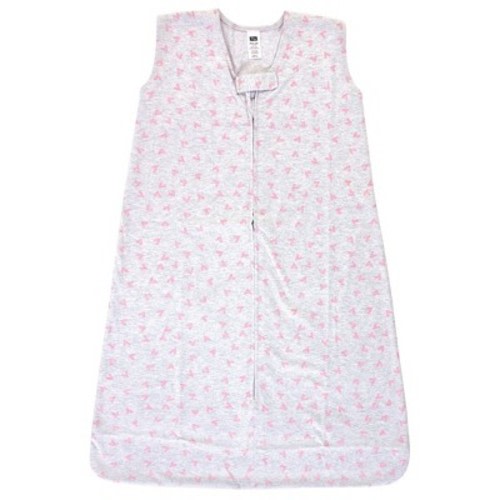 Hudson Baby Infant Girls Cotton Sleeveless Wearable Sleeping Bag, Sack, Blanket, Hearts, 6-12 Months
