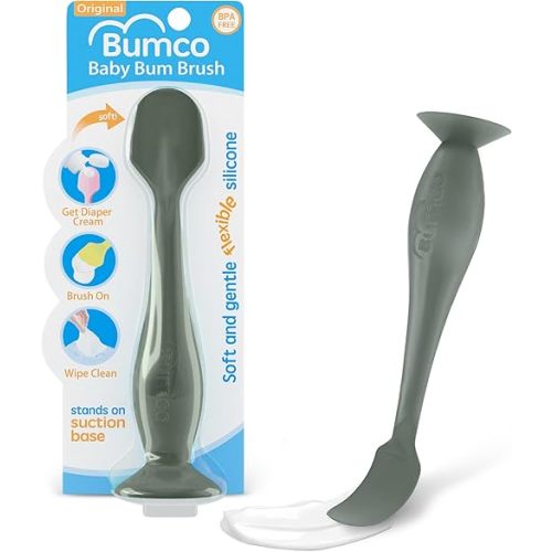 Diaper Cream Spatula - BPA-Free Diaper Bag Essentials, Soft Butt Spatula Baby, Mom-Invented Butt Paste Spatula, Bumco Diaper Cream Spatula, Flexible Diaper Cream Applicator, Bumco Baby Bum Brush