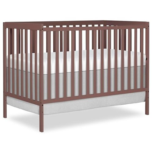 Dream On Me Synergy 5-in-1 Crib, Toddler Bed in Natural | GREENGUARD Gold, BSA Verified, ASTM & CPSC Compliant, Classic Straight Rail, 3-Position Mattress Support,50 Lb Limit, 5-in-1