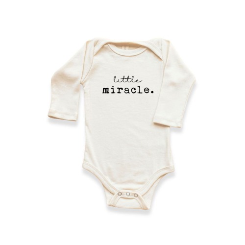 Little Miracle - Organic Baby Bodysuit Long Sleeve, 0-3M