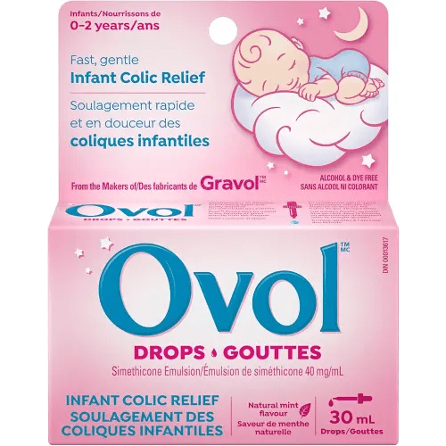 Ovol Drops - Fast, Gentle Infant Colic Relief, 30mL