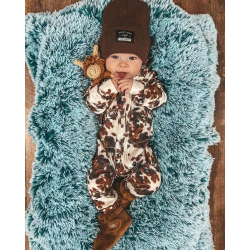 Baby Cow Zip-up Jumpsuit