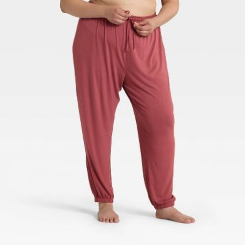 Women's Jersey Jogger Pajama Pants - Auden™ Red 1X