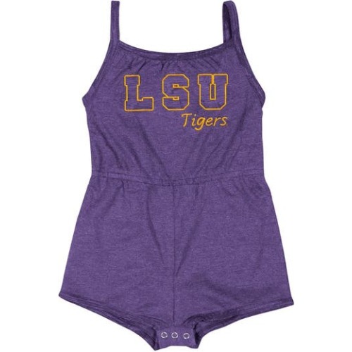 Girls Infant Colosseum Purple LSU Tigers Elemental Tank Romper, 3-6M