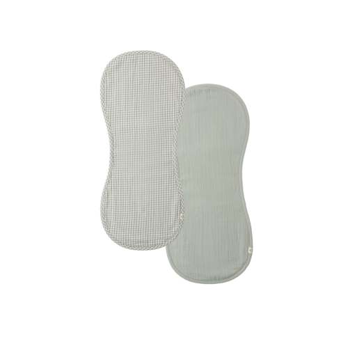 Quincy Mae - Burp Cloth, 2 Pack - Sage Gingham, Sage