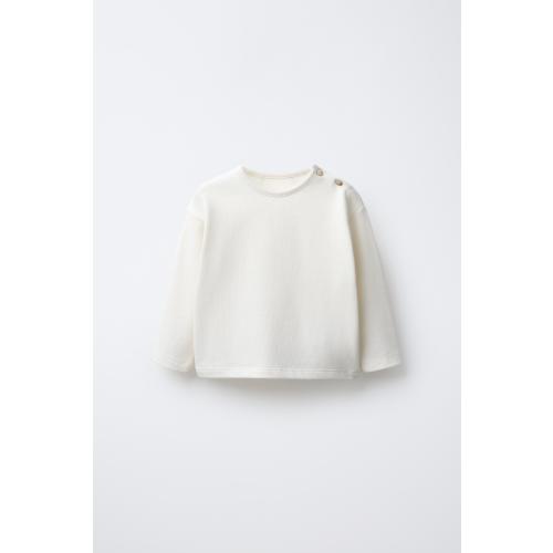 WARM PLAIN T-SHIRT - Ecru | ZARA United States
