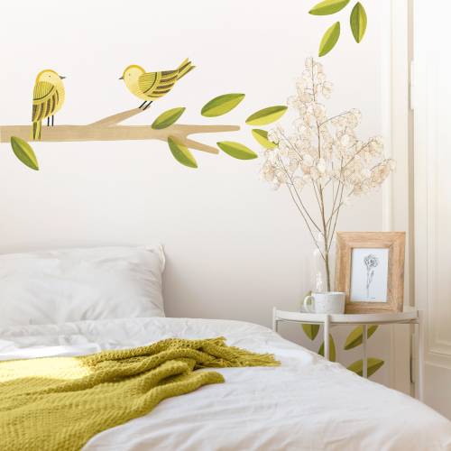 Yellow Warbler - Fabric Wall Decal