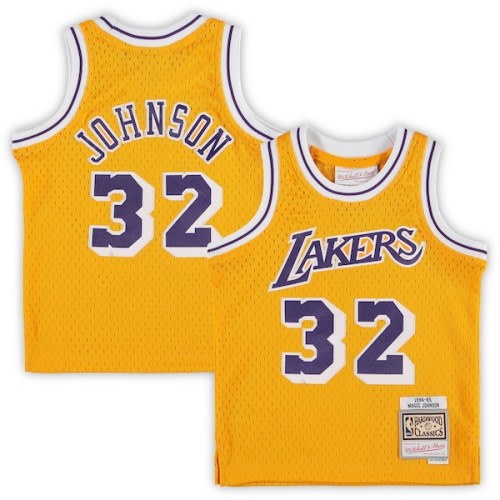 Magic Johnson Los Angeles Lakers Mitchell & Ness Infant Retired Player Jersey - Gold