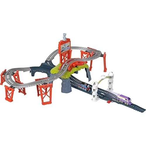 Thomas & Friends Diecast Toy Train Set Race for the Sodor Cup Track Playset with Thomas & Kana Engines for Pretend Play Kids Ages 3+ Years