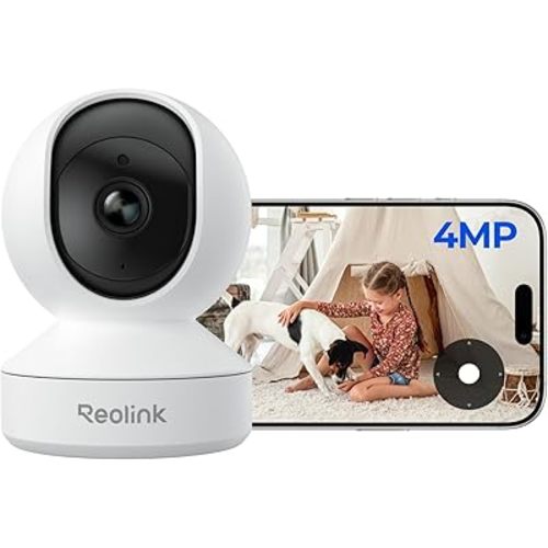 Reolink E1 2K Security Camera Indoor 360° Pan/Tilt, WiFi Home Cameras for Baby/Pet Monitor Surveillance, Crying Detection, Auto Tracking,Night Vision,2.4GHz WiFi, 24/7 Recording, 2-Way Talk,SD & Cloud