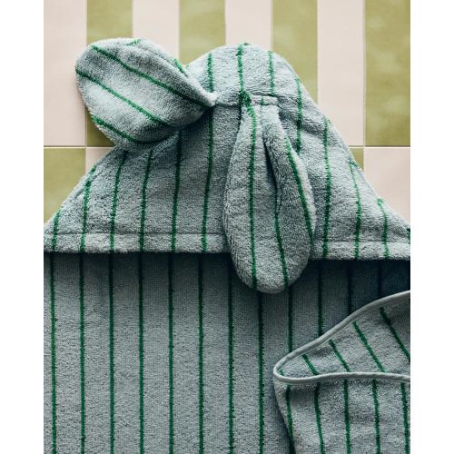 HOODED VELOUR STRIPED BATH TOWEL | Zara Home United States of America