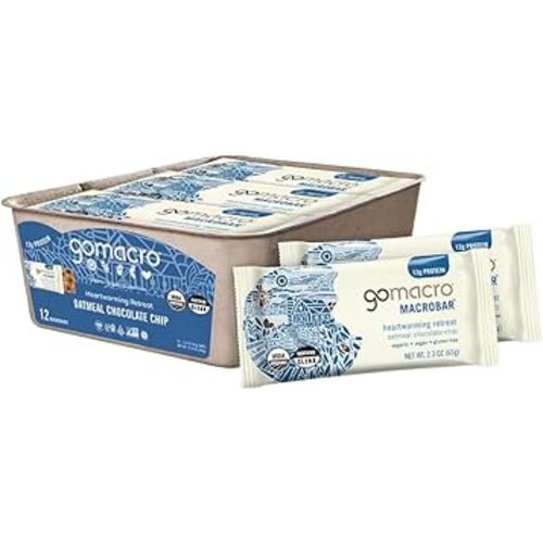 Gomacro, Nutrition Bar Oatmeal Chocolate Chip Organic 12 Count, 2.3 Ounce