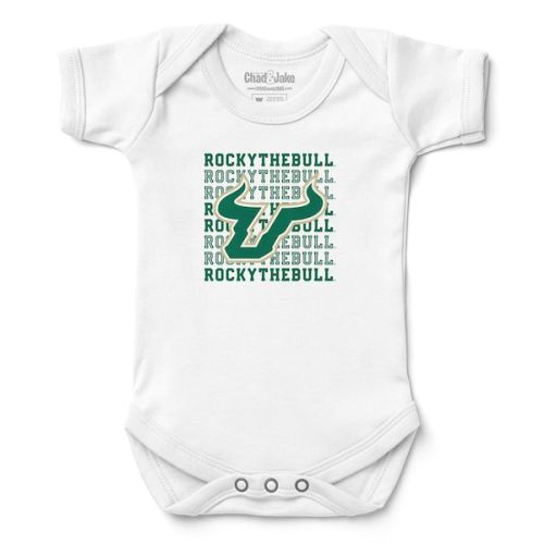 South Florida Bulls Chad & Jake Infant Retro Bodysuit - White - 0 to 3 MO
