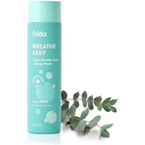 Frida Baby Eucalyptus Vapor Bubble Bath + Body Wash, Safe for Skin, 10oz