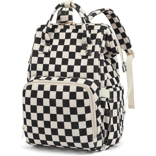 Baby Diaper Bag Backpack for Mom, Large Capacity Travel Nappy Bag for Boys & Girls with Stroller Straps