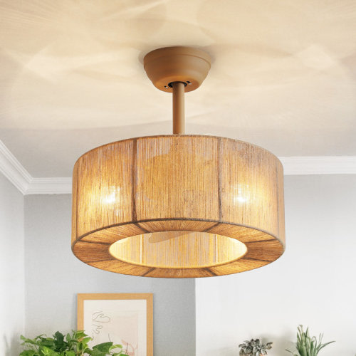 Bay Isle Home™ 17.7" Habib 3 - Blade Nylon Caged Ceiling Fan with Remote Control & Reviews | Wayfair