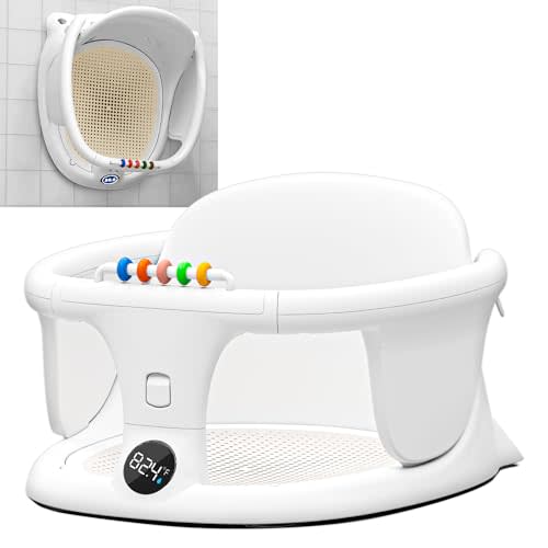 Baby Bath seat for Babies Sitting up Infant Bath tub Portable sit up Seats Bathing Chair Newborn Essentials Toddler Must Haves 0-12 Months Bathtub Sink Bather Sitting Shower Support Travel Ring