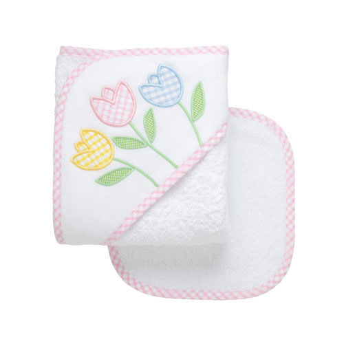 3 Marthas Boxed Hooded Towel Set Tulip - Spoiled Sweet Boutique - Spoiled Sweet Boutique