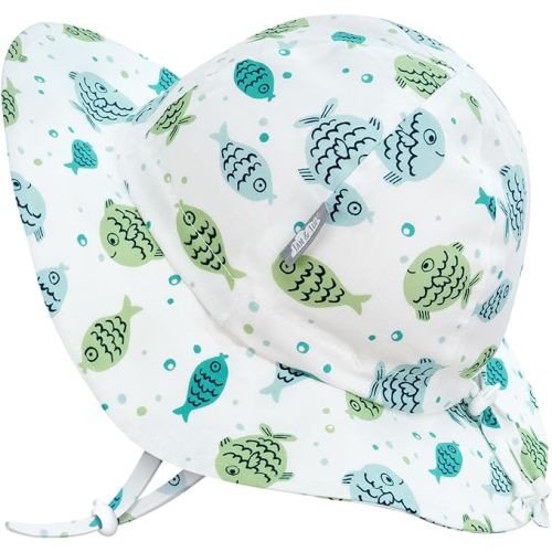 JAN & JUL Adjustable Cotton Floppy Sun Hat with 50+ UPF Protection for Boys