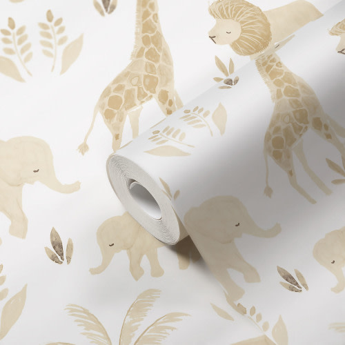 Kendi Safari Animal Nursery Wallpaper