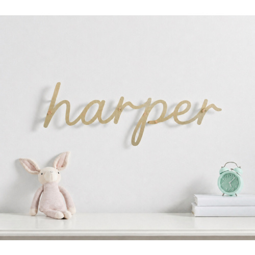 Personalized Gold Dibond Metal Name Sign