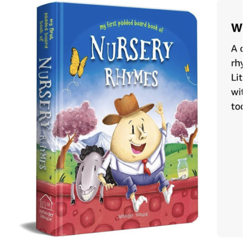 Nursery Rhymes Board Book (My First Book Series): Illustrated Classic Nursery Rhymes