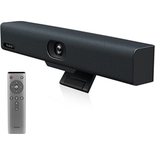 Yealink UVC34 4K Conference Room Camera System 10 Microphone 8 MP All-in-One Video Conferencing System AI Auto Framing 120° Field of View Microsoft Teams Certified Webcam Zoom Rooms USB-A