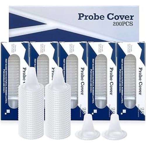 200X Ear Thermometer Probe Covers, for All Braun Thermometer Ear Covers, Lens Filters, Refill Caps,Disposable Ear Thermometer Covers (200)