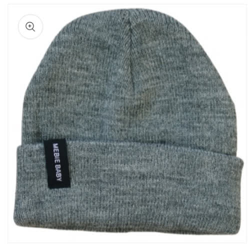 Dark Grey Mebie Baby Beanie