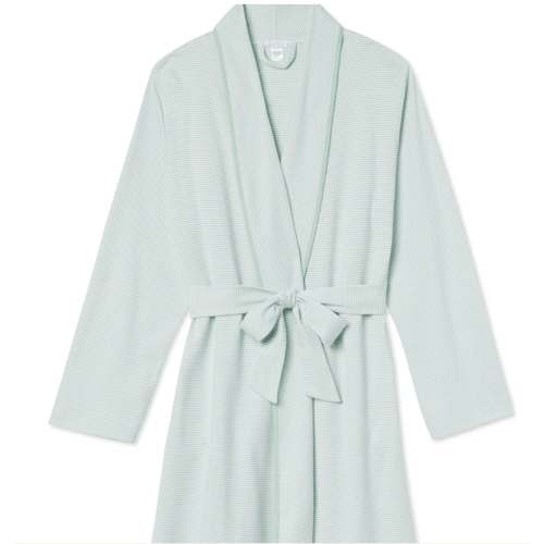 LAKE | Women | Pima Cotton Pajamas | Winterberry Jasmine Vine Pima Short Robe